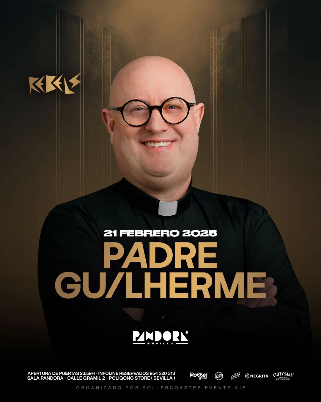 El Padre Guilherme trae su techno celestial a Pandora Sevilla
