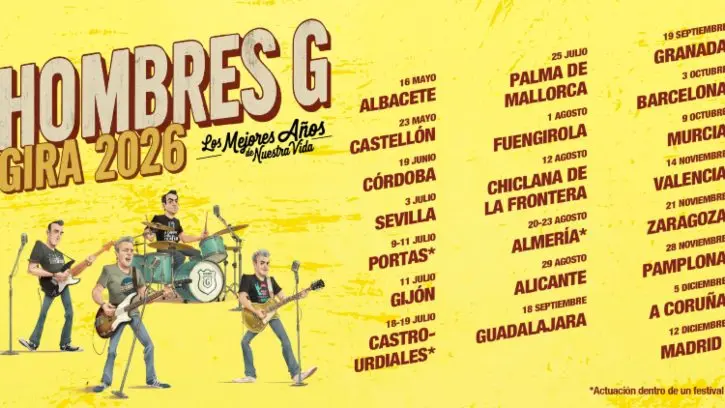 Concierto Hombres G – Los Mejores Años de nuestra vida en Sevilla